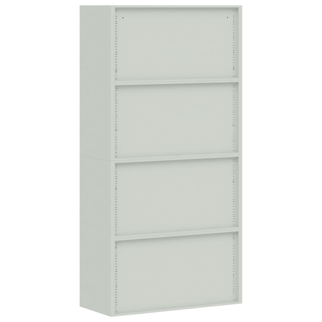 Archiefkast 90X40X220 Cm Staal Lichtgrijs