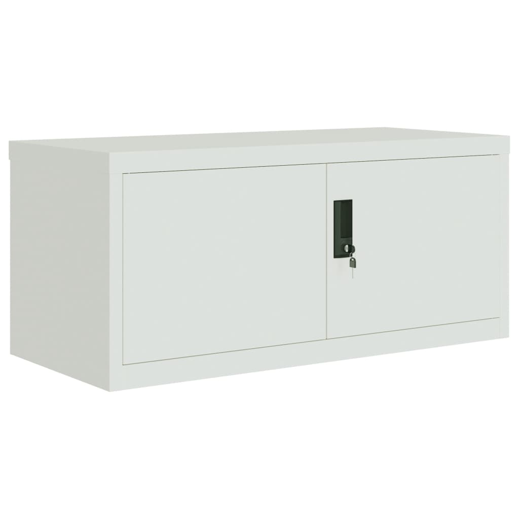 Archiefkast 90X40X240 Cm Staal Lichtgrijs