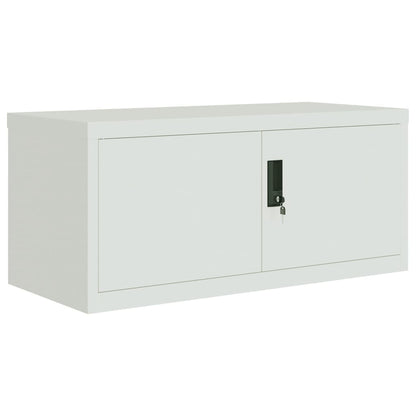 Archiefkast 90X40X240 Cm Staal Lichtgrijs