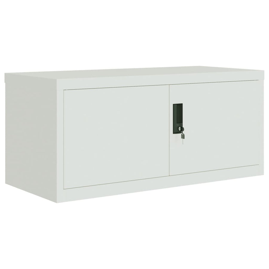 Archiefkast 90X40X240 Cm Staal Lichtgrijs