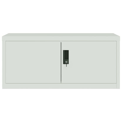 Archiefkast 90X40X240 Cm Staal Lichtgrijs