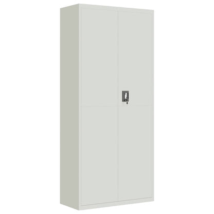 Archiefkast 90X40X240 Cm Staal Lichtgrijs