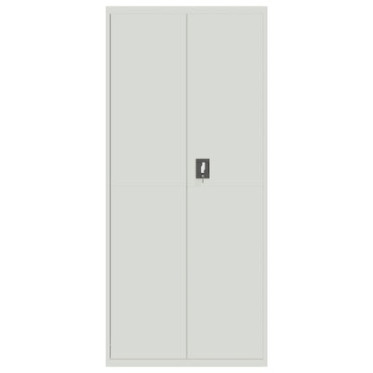 Archiefkast 90X40X240 Cm Staal Lichtgrijs