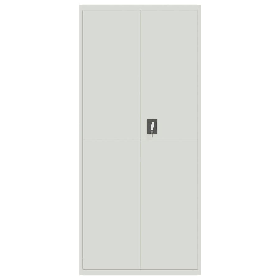 Archiefkast 90X40X240 Cm Staal Lichtgrijs