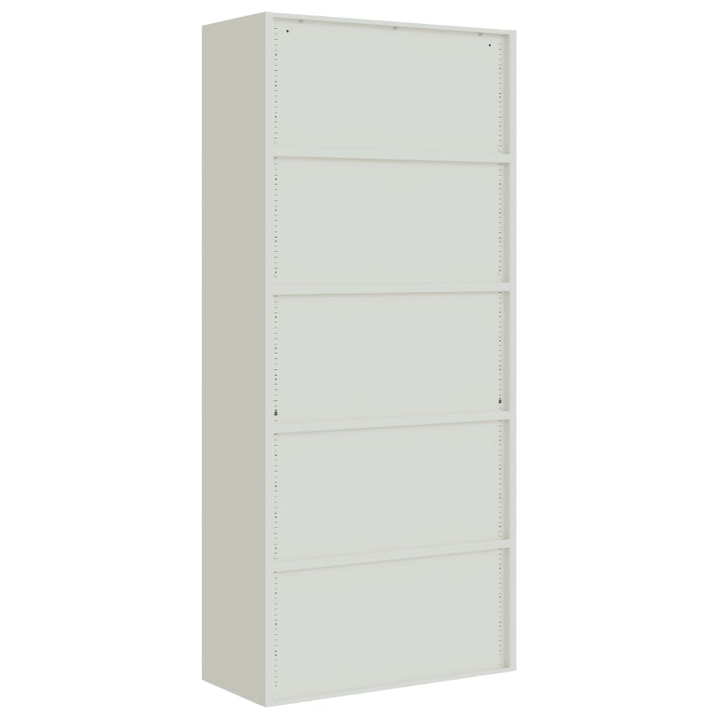 Archiefkast 90X40X240 Cm Staal Lichtgrijs