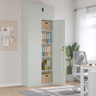 Filing cabinet 90x40x240 cm steel light grey