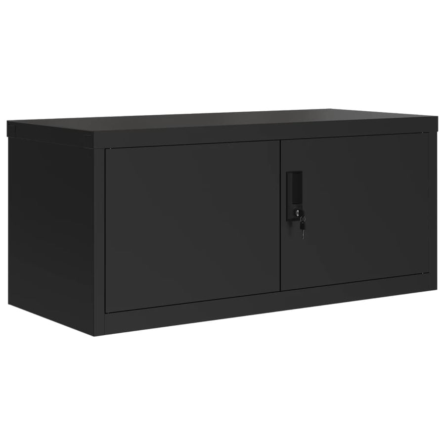 Archiefkast Staal 90 x 40 x 110 cm Zwart