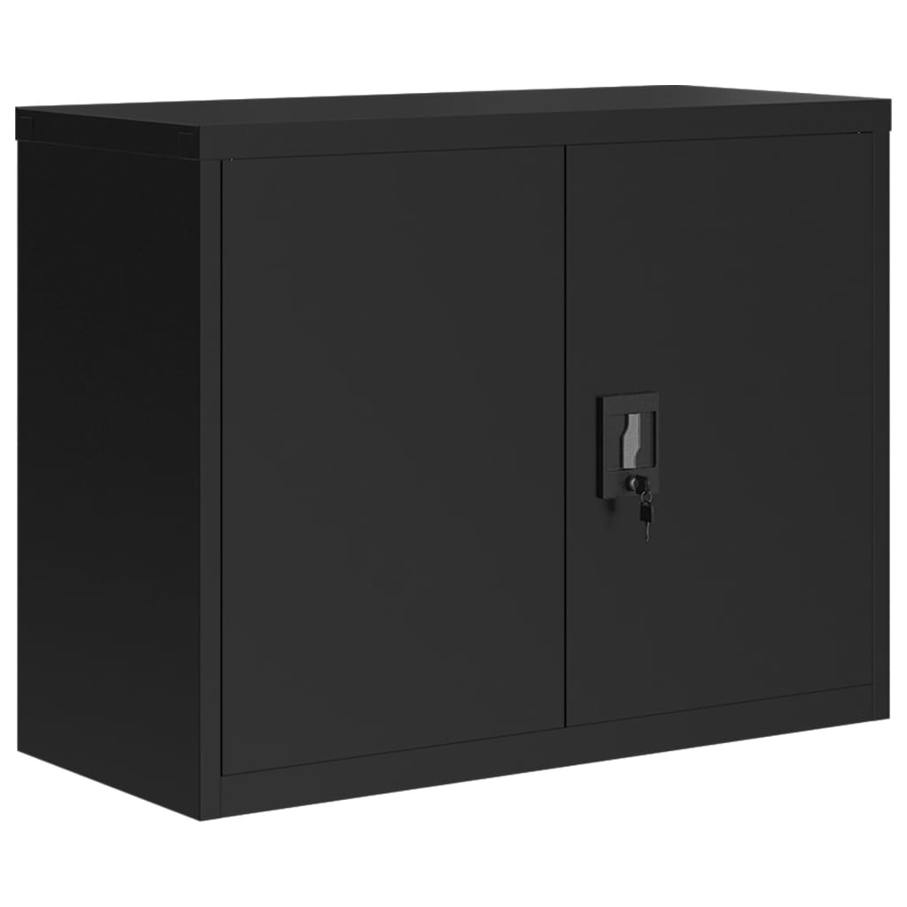 Archiefkast Staal 90 x 40 x 110 cm Zwart