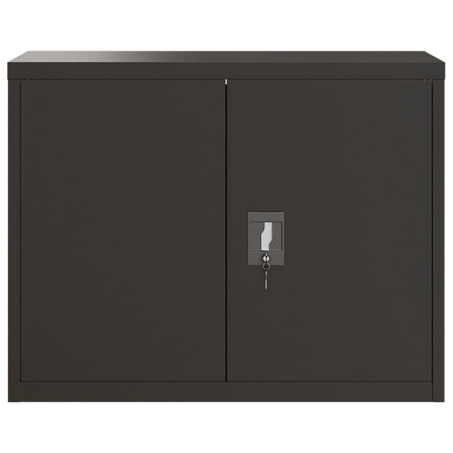 Archiefkast Staal 90 x 40 x 110 cm Zwart