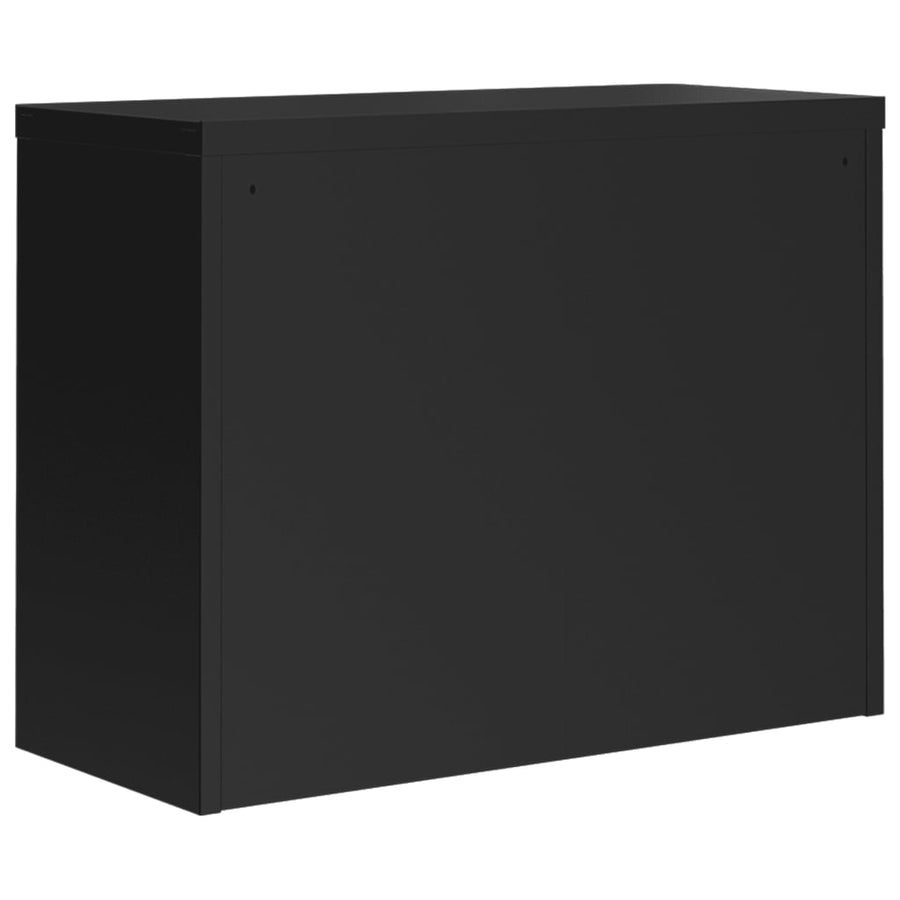 Archiefkast Staal 90 x 40 x 110 cm Zwart
