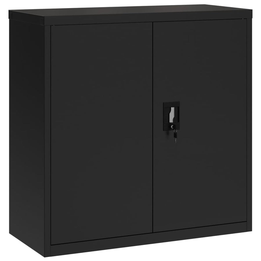 Archiefkast Staal 90 x 40 x 130 cm Zwart