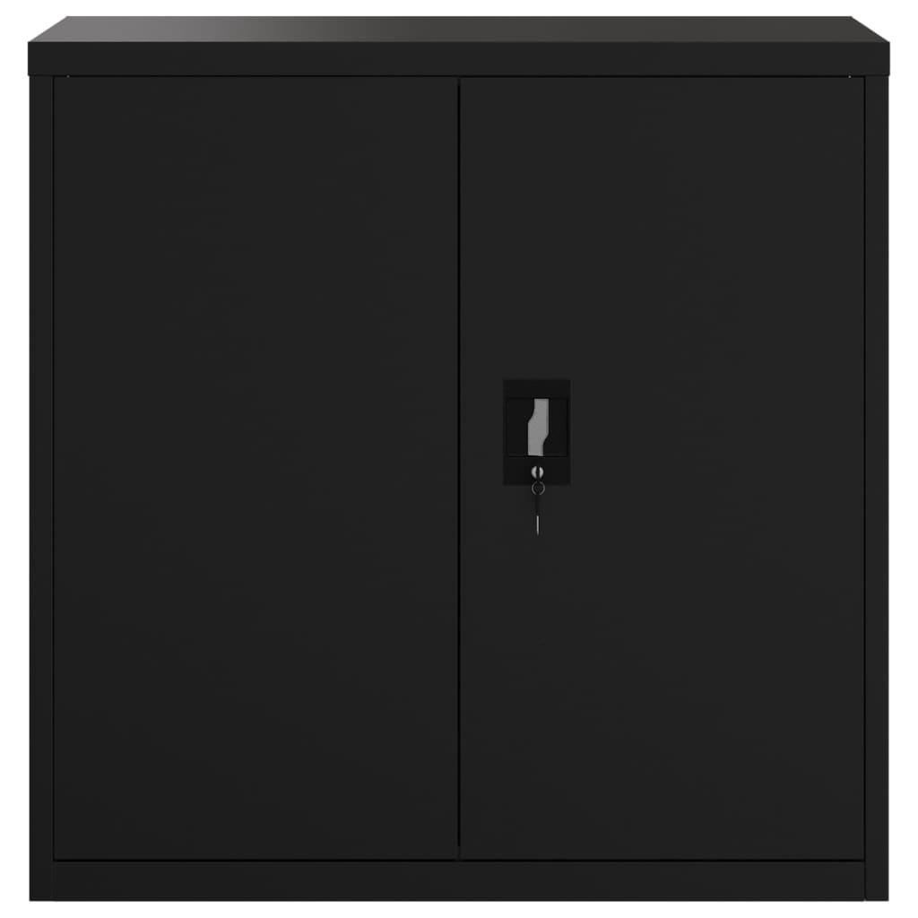Archiefkast Staal 90 x 40 x 130 cm Zwart