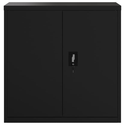 Archiefkast Staal 90 x 40 x 130 cm Zwart