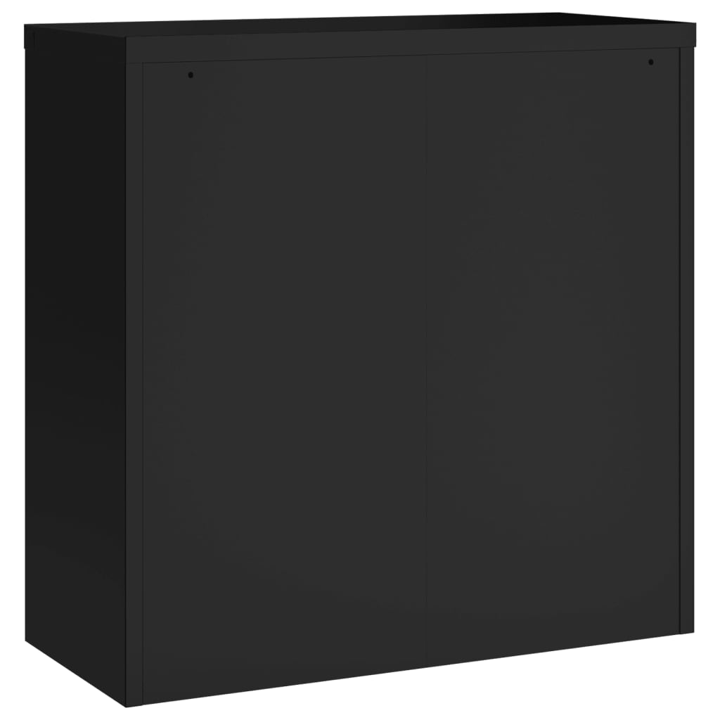 Archiefkast Staal 90 x 40 x 130 cm Zwart