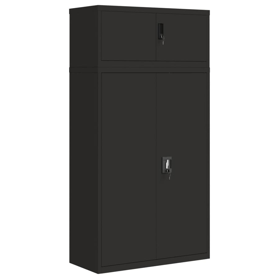 Archiefkast Staal 90 x 40 x 180 cm Zwart