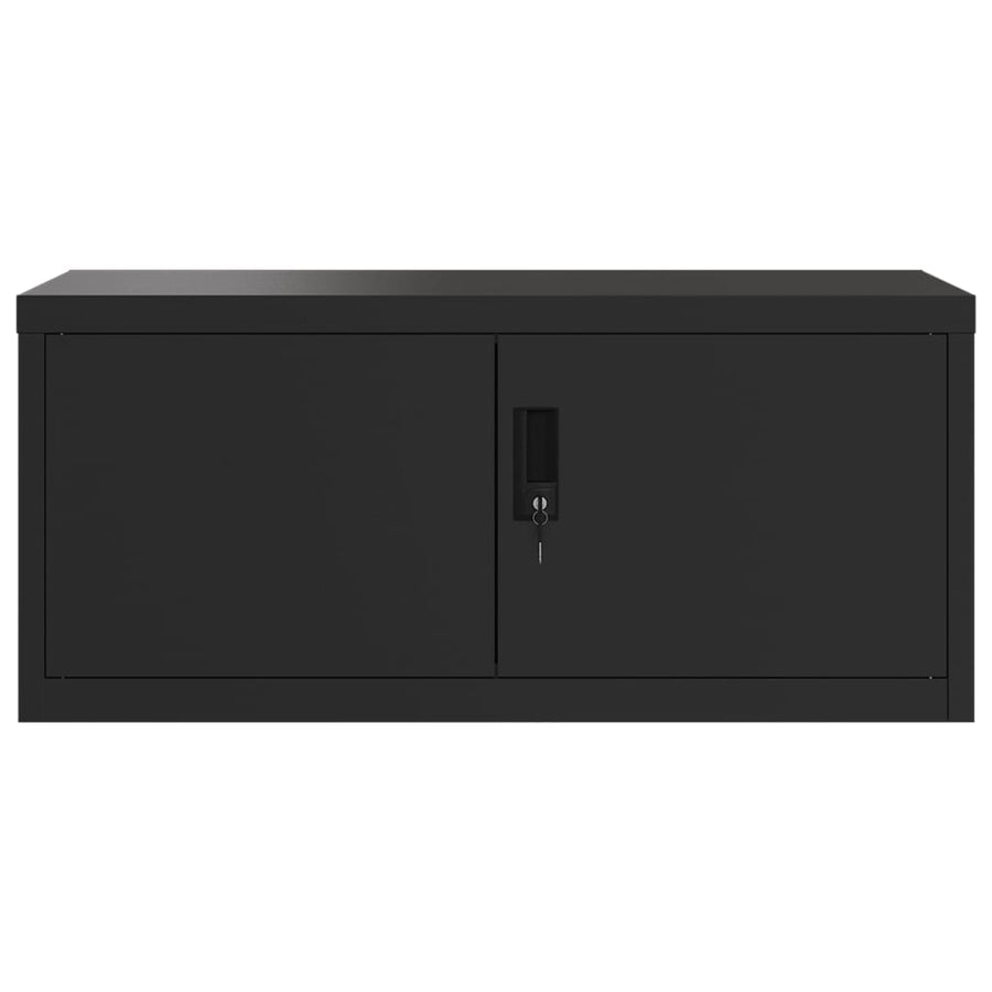 Archiefkast Staal 90 x 40 x 180 cm Zwart
