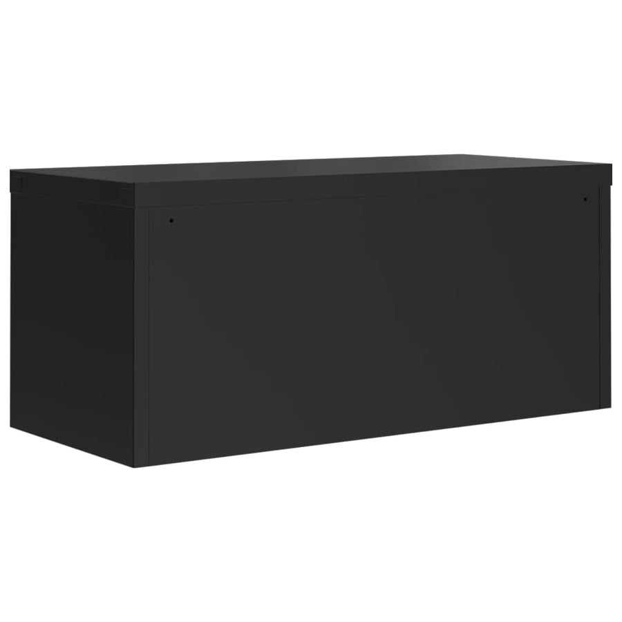 Archiefkast Staal 90 x 40 x 180 cm Zwart