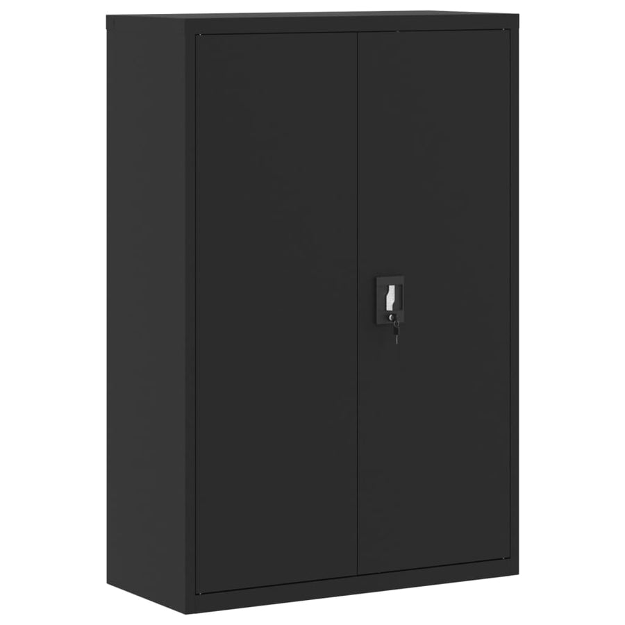 Archiefkast Staal 90 x 40 x 180 cm Zwart
