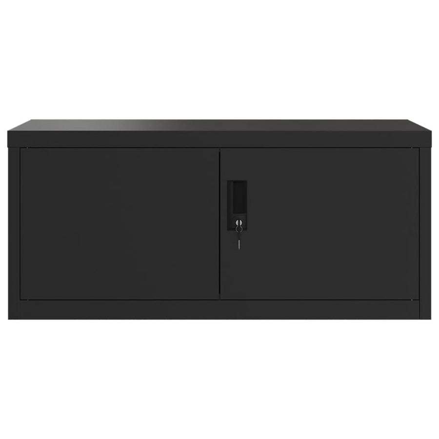 Archiefkast Staal 90 x 40 x 240 cm Zwart