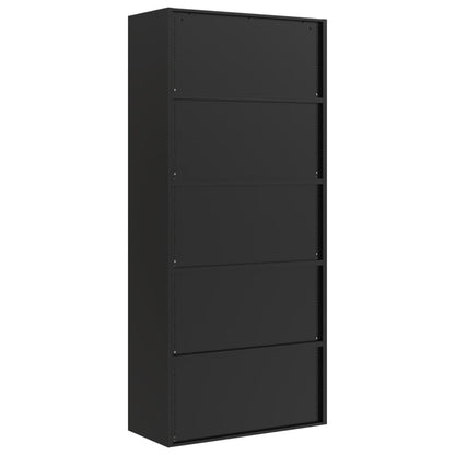 Archiefkast Staal 90 x 40 x 240 cm Zwart