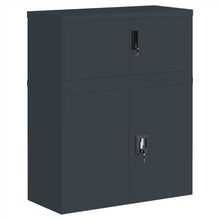 Archiefkast 90X40X110 Cm Staal Antracietkleurig
