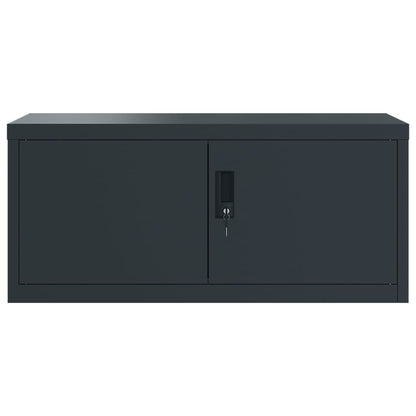Archiefkast 90X40X110 Cm Staal Antracietkleurig