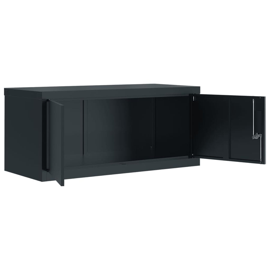 Archiefkast 90X40X110 Cm Staal Antracietkleurig