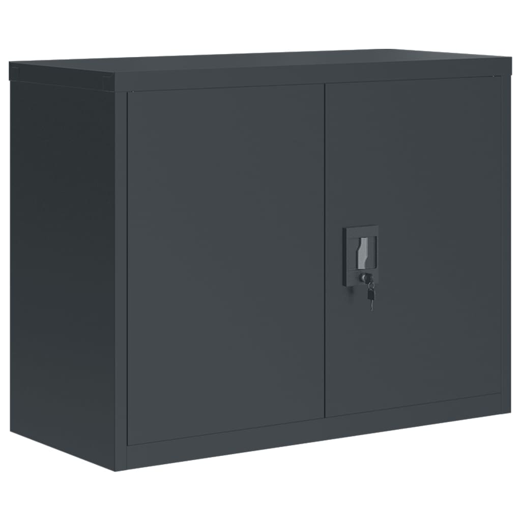 Archiefkast 90X40X110 Cm Staal Antracietkleurig