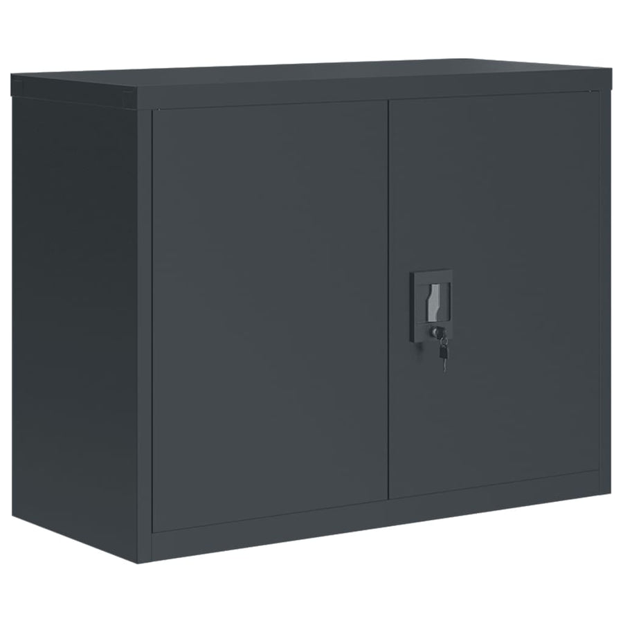 Archiefkast 90X40X110 Cm Staal Antracietkleurig