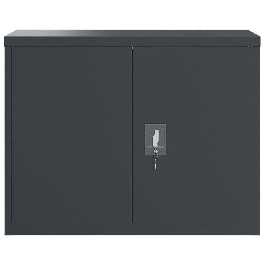 Archiefkast 90X40X110 Cm Staal Antracietkleurig