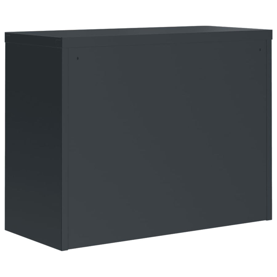 Archiefkast 90X40X110 Cm Staal Antracietkleurig
