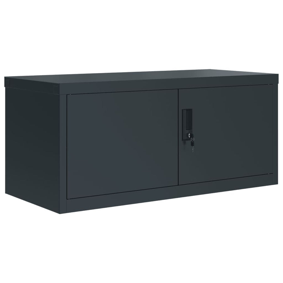 Archiefkast 90X40X130 Cm Staal Antracietkleurig