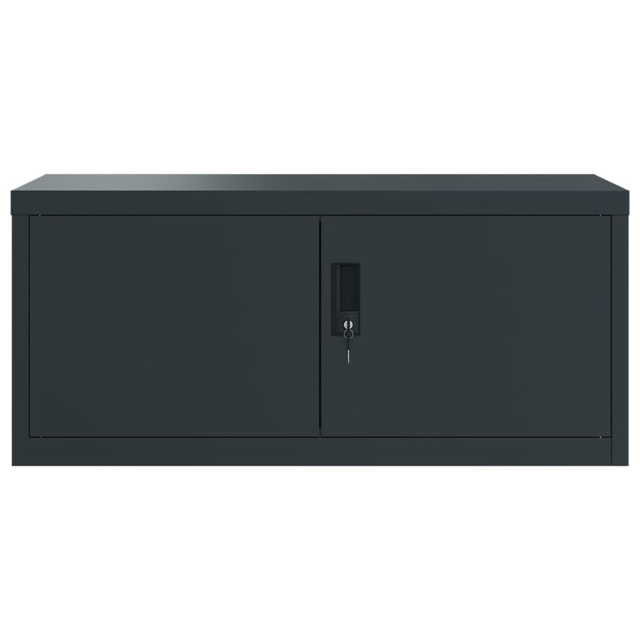 Archiefkast 90X40X130 Cm Staal Antracietkleurig