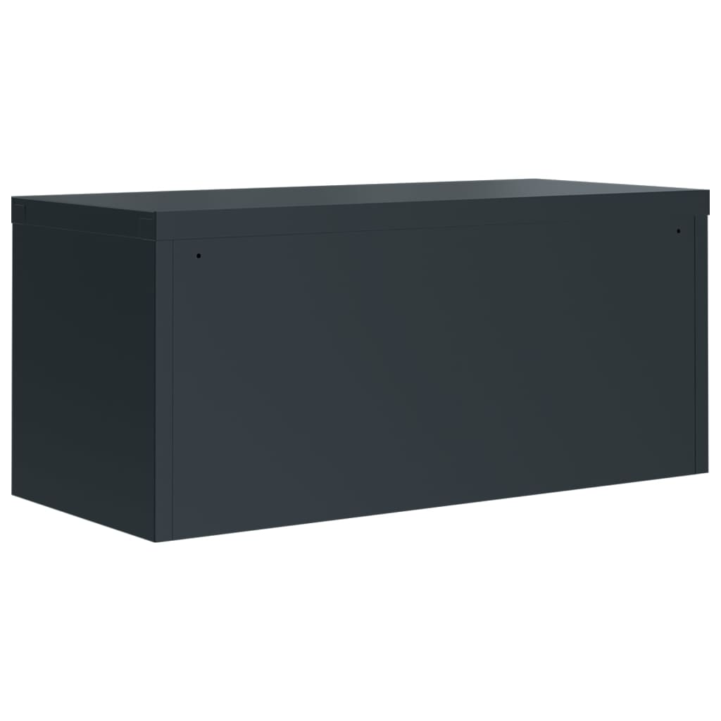 Archiefkast 90X40X130 Cm Staal Antracietkleurig
