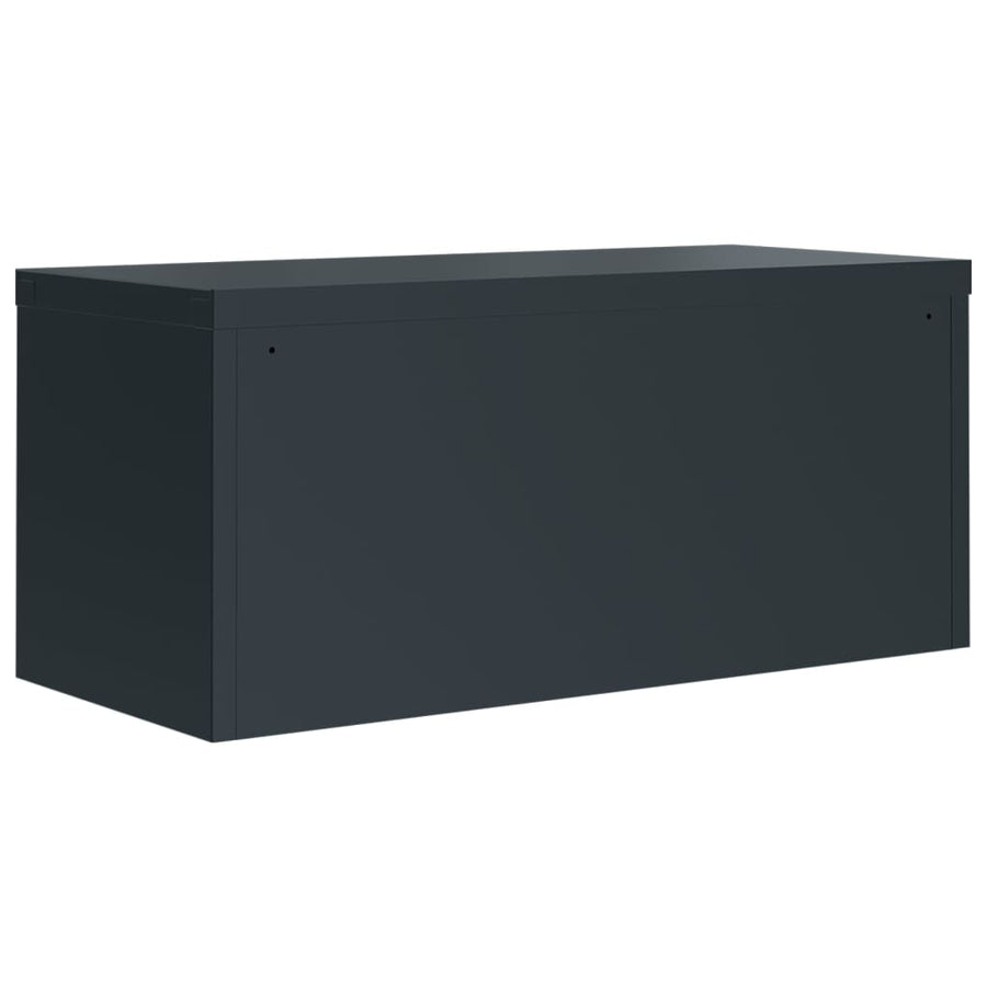 Archiefkast 90X40X130 Cm Staal Antracietkleurig