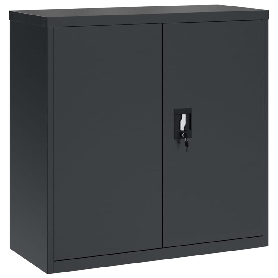 Archiefkast 90X40X130 Cm Staal Antracietkleurig