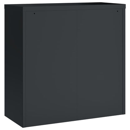 Archiefkast 90X40X130 Cm Staal Antracietkleurig
