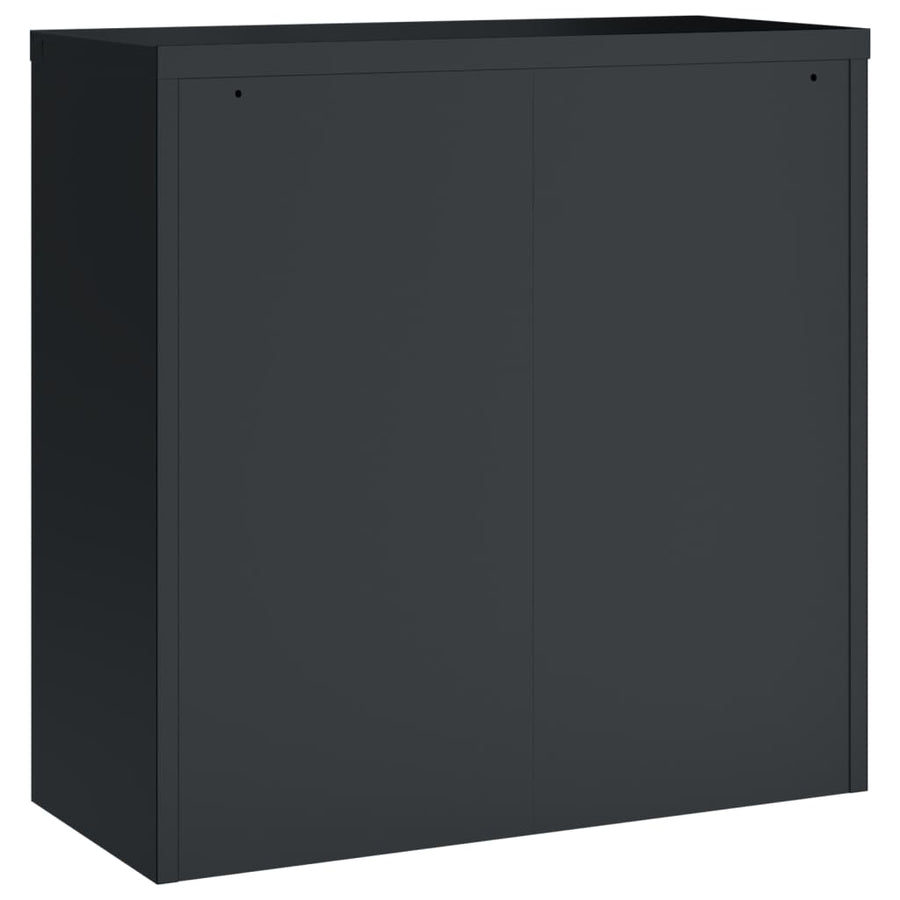 Archiefkast 90X40X130 Cm Staal Antracietkleurig