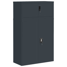 Archiefkast 90X40X145 Cm Staal Antracietkleurig