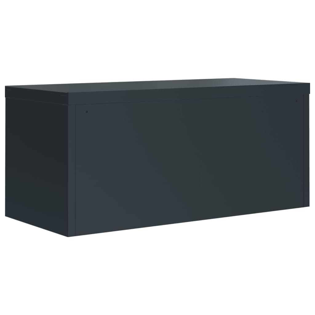 Archiefkast 90X40X145 Cm Staal Antracietkleurig
