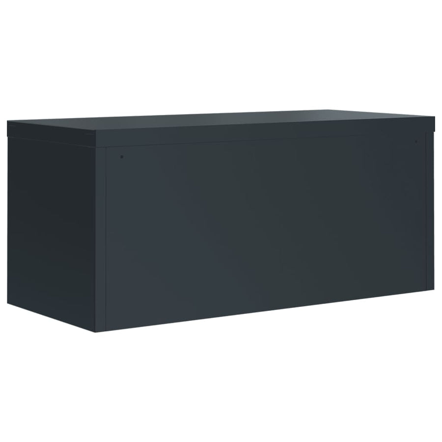 Archiefkast 90X40X145 Cm Staal Antracietkleurig