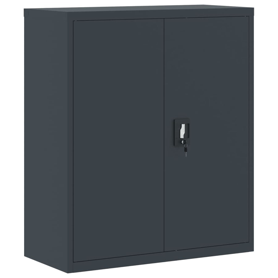 Archiefkast 90X40X145 Cm Staal Antracietkleurig