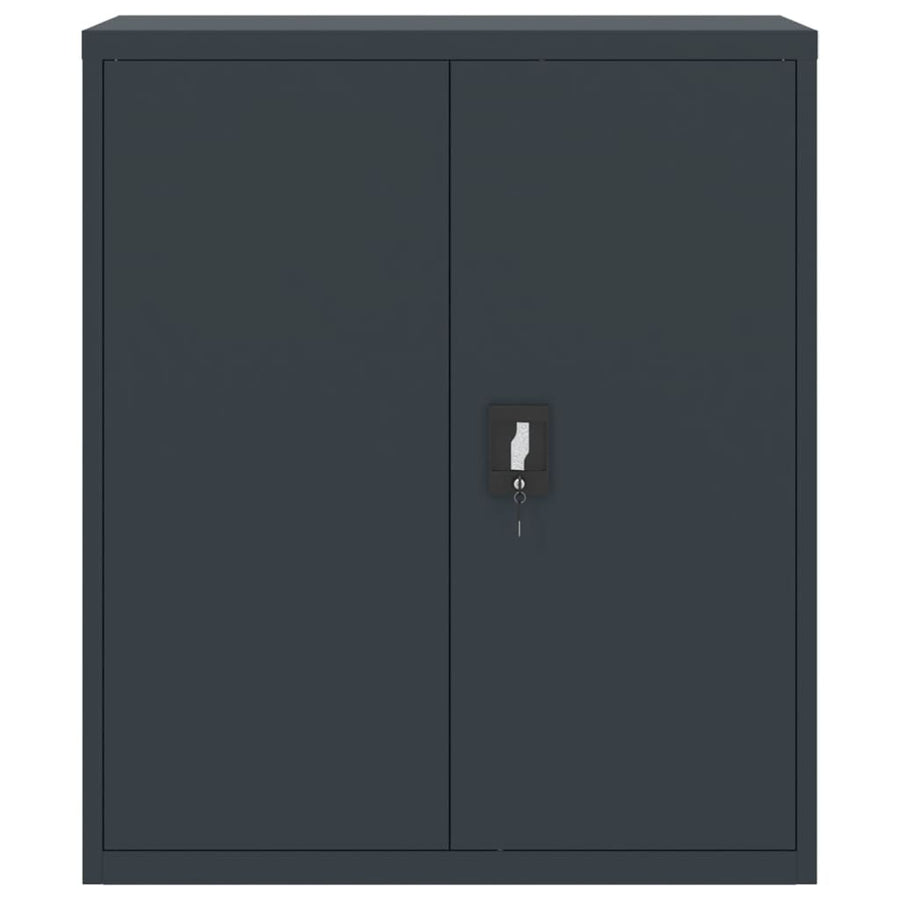 Archiefkast 90X40X145 Cm Staal Antracietkleurig