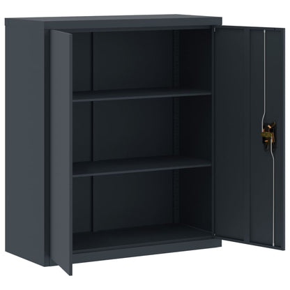 Archiefkast 90X40X145 Cm Staal Antracietkleurig