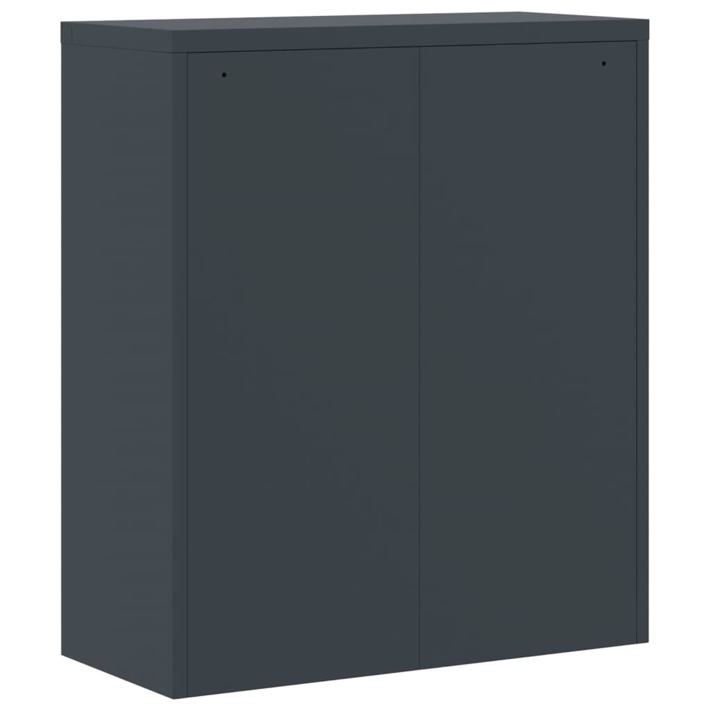 Archiefkast 90X40X145 Cm Staal Antracietkleurig