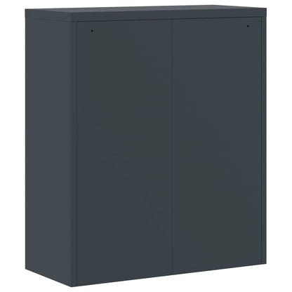 Archiefkast 90X40X145 Cm Staal Antracietkleurig