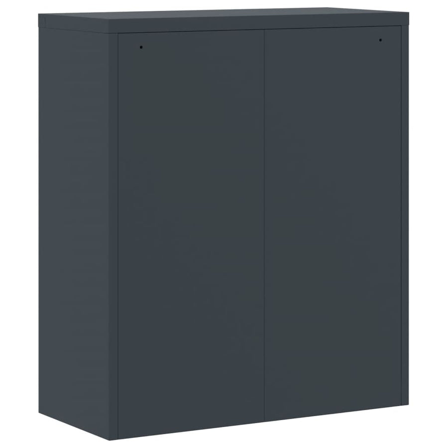 Archiefkast 90X40X145 Cm Staal Antracietkleurig