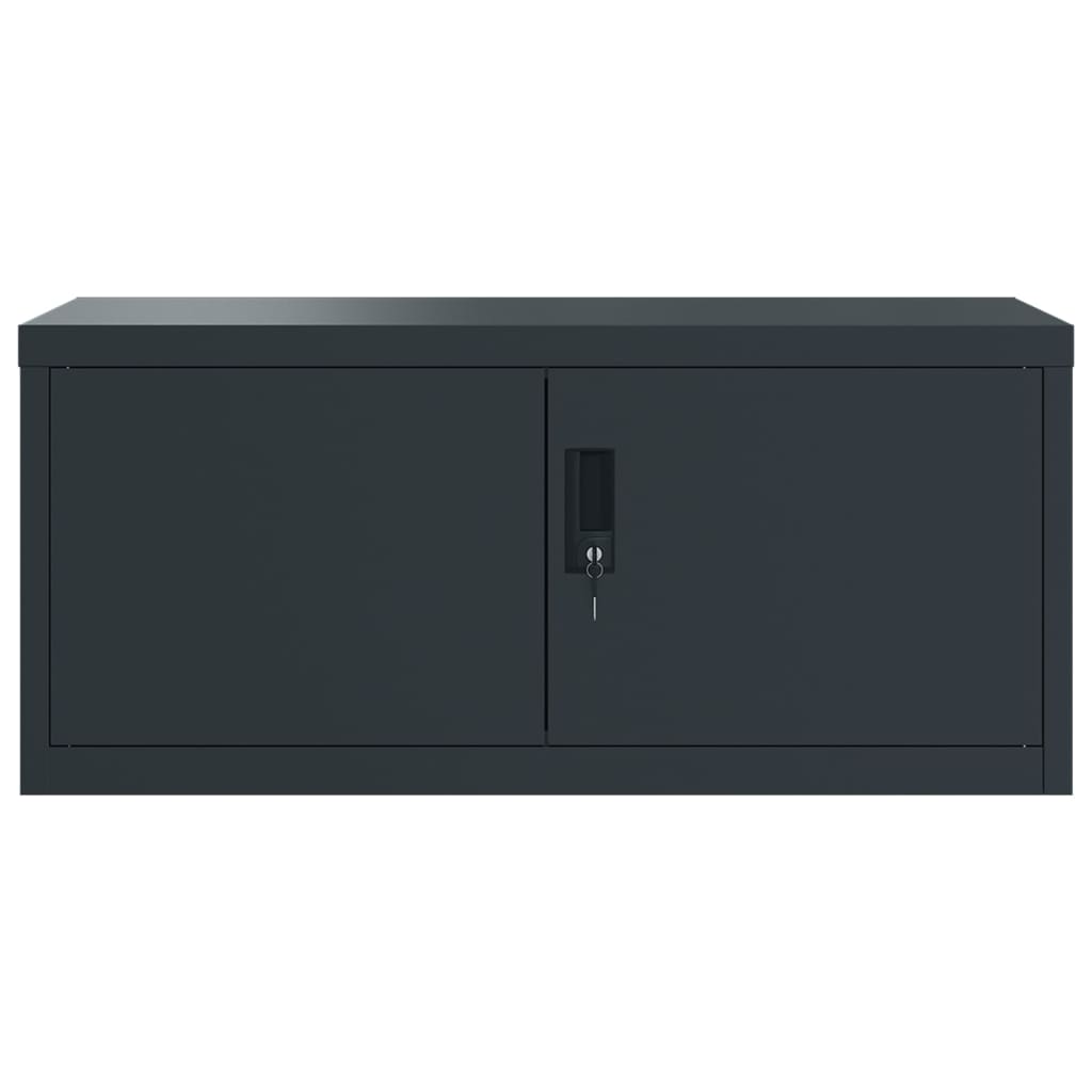 Archiefkast 90x40x180 cm staal antracietkleurig