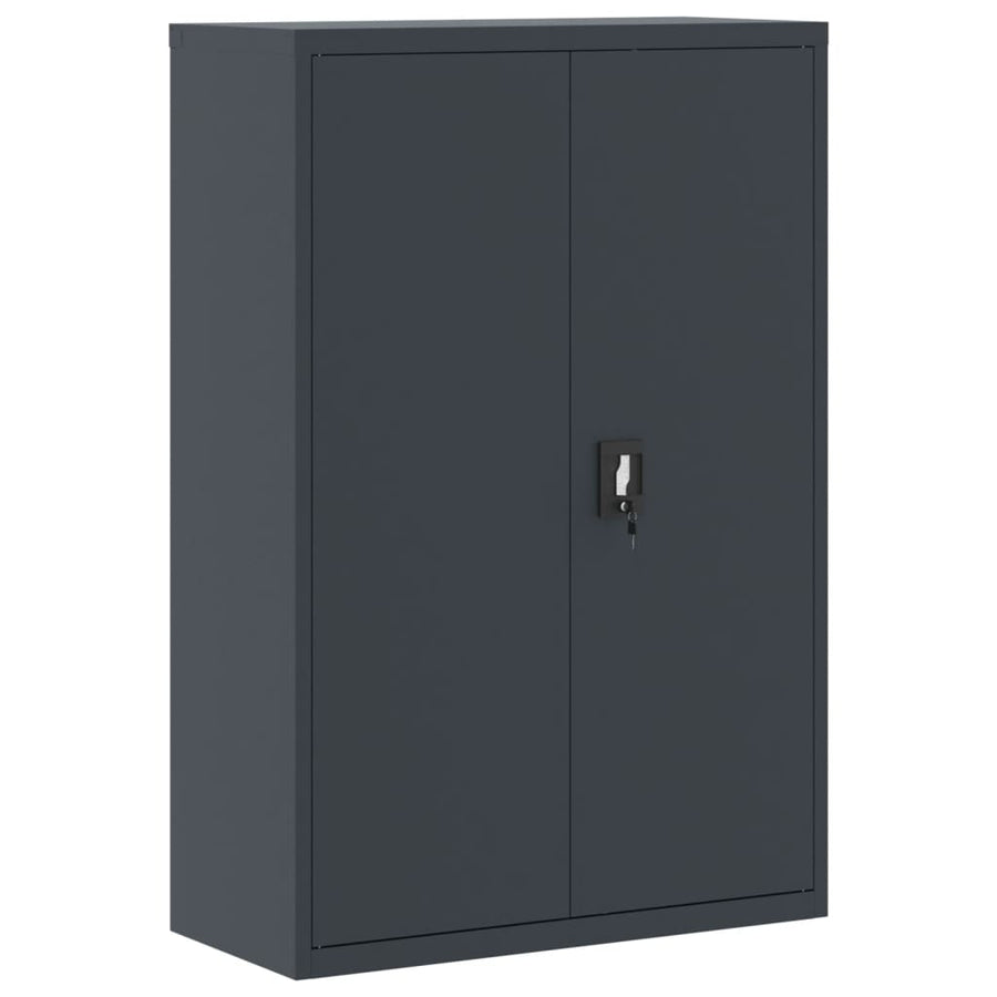 Archiefkast 90x40x180 cm staal antracietkleurig