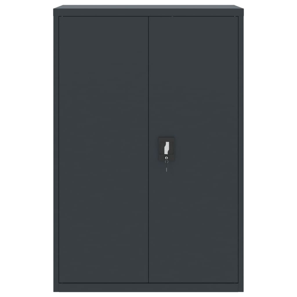 Archiefkast 90x40x180 cm staal antracietkleurig